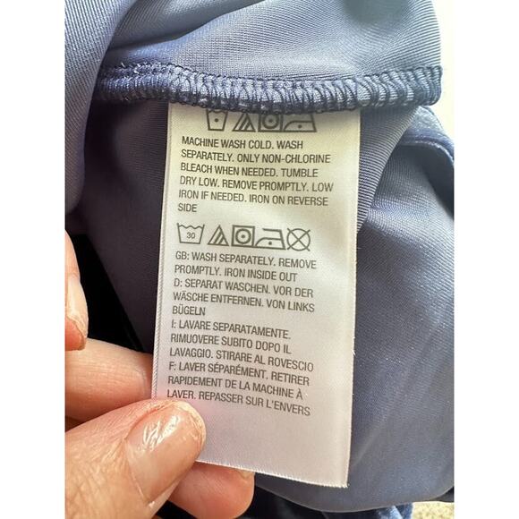 Susan Graver XL Velvet Velour 2 Piece Set Jacket Shell Blue Midi Dress Office - Picture 13 of 14